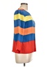 J.Crew 100% Silk Color Block Orange 3/4 Sleeve Top Size 10 - photo 4