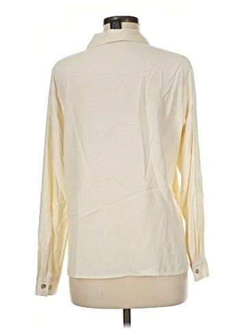Seta Studio Long Sleeve Silk Top (view 2)