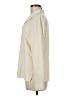 Seta Studio 100% Silk Ivory Long Sleeve Silk Top Size Med Petite - photo 5