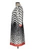Studio One Chevron-herringbone Silver Casual Dress Size L - photo 5