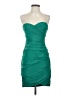 BCBGMAXAZRIA 100% Polyester Green Teal Cocktail Dress Size 4 - photo 1
