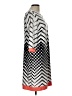 Studio One Chevron-herringbone Silver Casual Dress Size L - photo 4