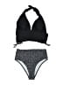 Unbranded Polka Dots Black Two Piece Swimsuit Size M - photo 1