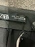 Zara Solid Black Dress Pants Size M - photo 7