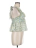 Romwe 100% Polyester Green Sleeveless Blouse Size M - photo 4