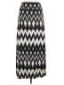 By & By Chevron-herringbone Black Casual Skirt Size 28 waist (estimated) - photo 1