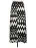 By & By Chevron-herringbone Black Casual Skirt Size 28 waist (estimated) - photo 2