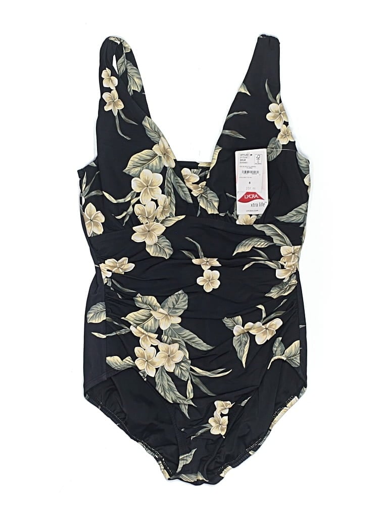 Lands' End One Piece Swimsuit In Black