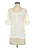 J.Crew 100% Viscose Ivory Short Sleeve Blouse Size XS - photo 1