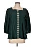 Assorted Brands 100% Polyester Green 3/4 Sleeve Blouse Size L - photo 1