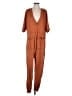 Natural Life Solid Brown Jumpsuit Size S - photo 1