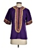 Unbranded Purple Short Sleeve Blouse Size S (estimated) - photo 1