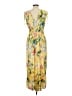 Unbranded 100% Polyester Tropical Yellow Casual Dress Size L - photo 2