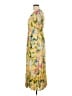 Unbranded 100% Polyester Tropical Yellow Casual Dress Size L - photo 5