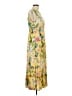 Unbranded 100% Polyester Tropical Yellow Casual Dress Size L - photo 4