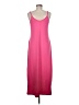 Unbranded Solid Pink Casual Dress Size M - photo 2