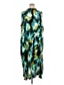 Future Collective 100% Polyester Graphic Teal Cocktail Dress Size 3X - photo 1