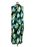 Future Collective 100% Polyester Graphic Teal Cocktail Dress Size 3X - photo 2