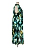 Future Collective 100% Polyester Graphic Teal Cocktail Dress Size 3X - photo 4