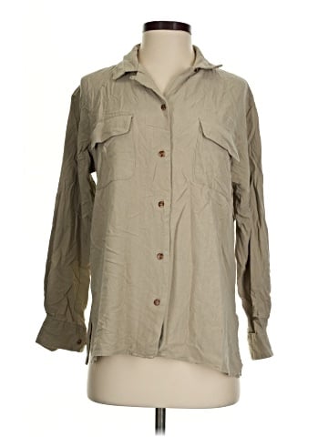 Bogari Long Sleeve Silk Top (view 1)