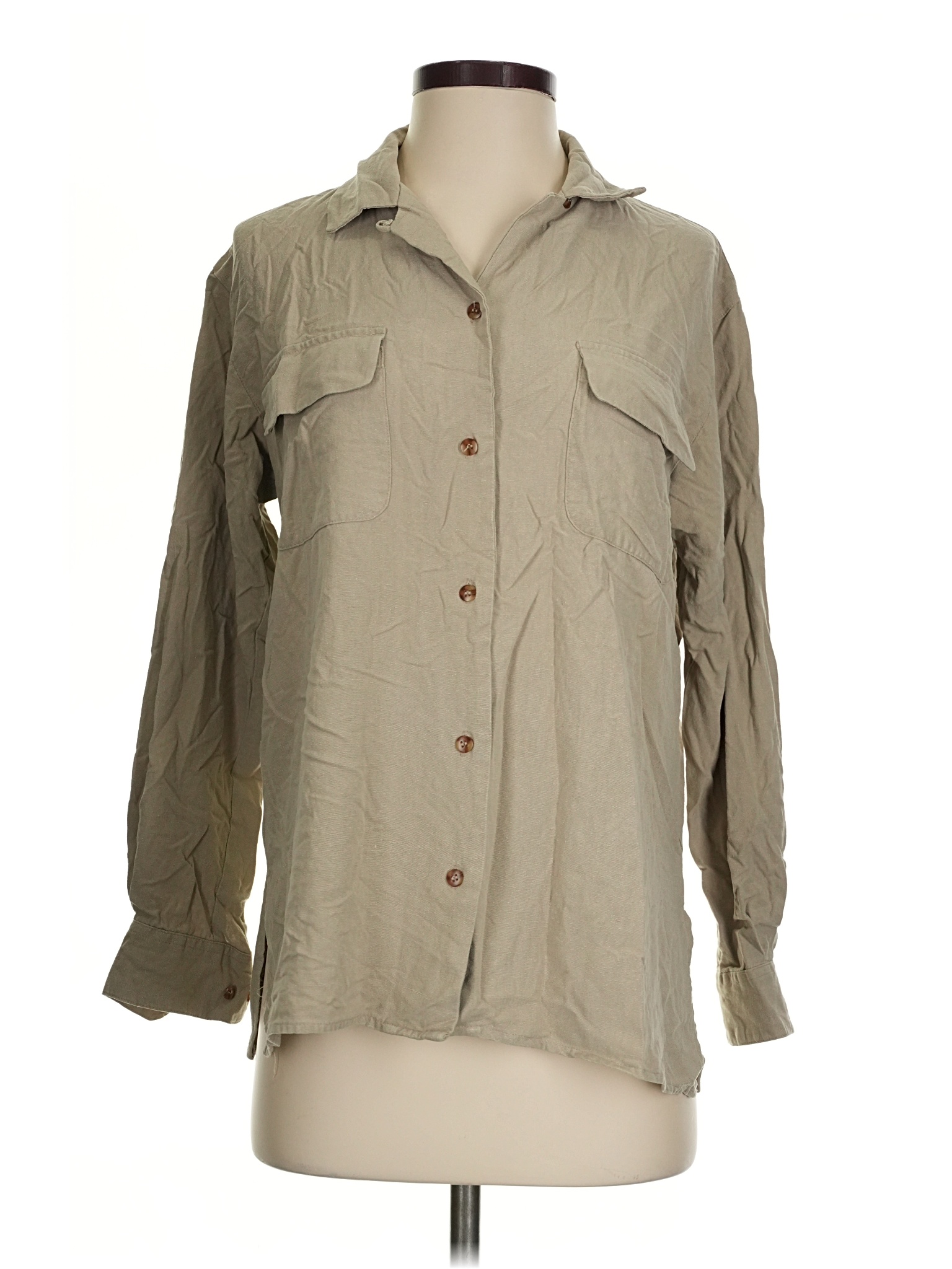 bogari dress shirt Bogari Mens Size Large Button Up Long Sleeve Cotton Blend Dress Shirt RN  125272