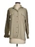 Bogari 100% Silk Tan Long Sleeve Silk Top Size S - photo 1