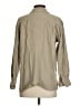 Bogari 100% Silk Tan Long Sleeve Silk Top Size S - photo 2