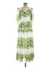 Taylor 100% Polyester Floral Multi Color Green Casual Dress Size 8 - photo 1