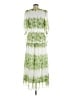 Taylor 100% Polyester Floral Multi Color Green Casual Dress Size 8 - photo 2