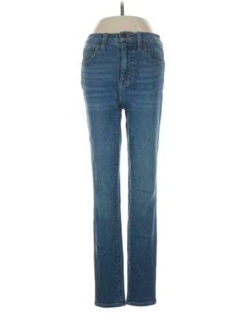 Madewell Tall 10" High-Rise Skinny Crop Jeans in Bradfield Wash (view 1)