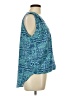 Long Elegant Legs 100% Polyester Teal Sleeveless Blouse Size L - photo 4