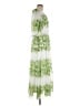 Taylor 100% Polyester Floral Multi Color Green Casual Dress Size 8 - photo 4