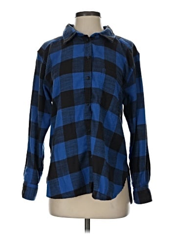 American Eagle Outfitters Long Sleeve Button-Down Shirt (view 1)