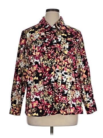 Cj Banks Long Sleeve Blouse (view 1)