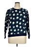 Draper James 100% Cotton Floral Blue Pullover Sweater Size XL - photo 1