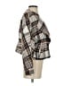Greylin 100% Alpaca Plaid Brown Wool Blazer Size S - photo 4