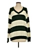 Brandy Melville Stripes Green Pullover Sweater Size XS - photo 1