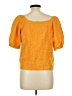 Everlane 100% Linen Orange Short Sleeve Blouse Size 10 - photo 2