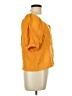 Everlane 100% Linen Orange Short Sleeve Blouse Size 10 - photo 4