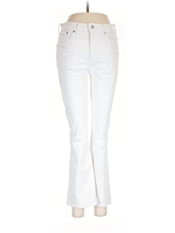 Madewell Cali Demi-Boot Jeans in Pure White (view 1)