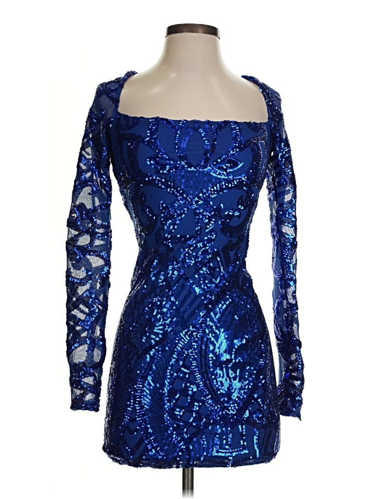 Pre-owned Lucy In The Sky Cocktail Dress In Blue