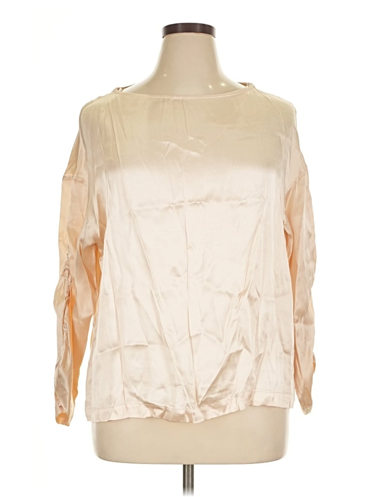 Pre-owned H&m 3/4 Sleeve T-shirt In Ivory