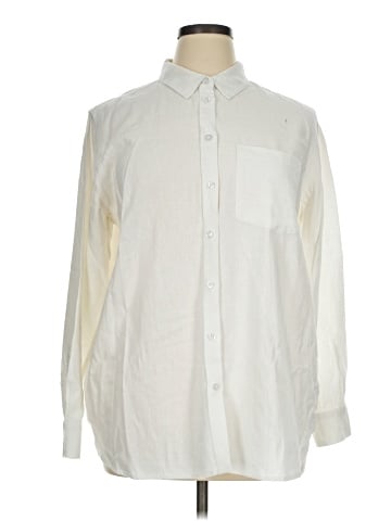 Three Dots Long Sleeve Button-Down Shirt (view 1)