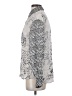 Me369 100% Viscose Animal Print Silver Long Sleeve Blouse Size XS - photo 5