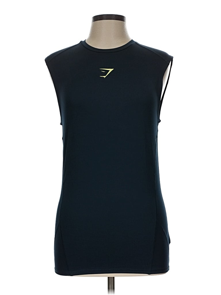 Pre-owned Gymshark Sleeveless T-shirt In Blue
