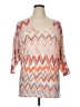 Nally & Millie Chevron-herringbone Orange Cardigan Size XL - photo 1