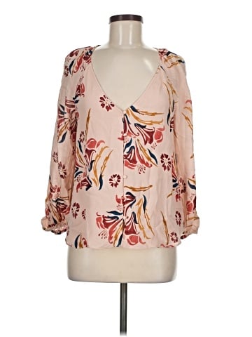Joie 3/4 Sleeve Silk Top (view 1)