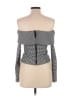 Toccin Checkered-gingham Black Cardigan Size 2 - photo 2