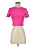 REORIA Pink Short Sleeve Turtleneck Size S - photo 1