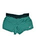 Nike 100% Polyester Stripes Green Athletic Shorts Size S - photo 1